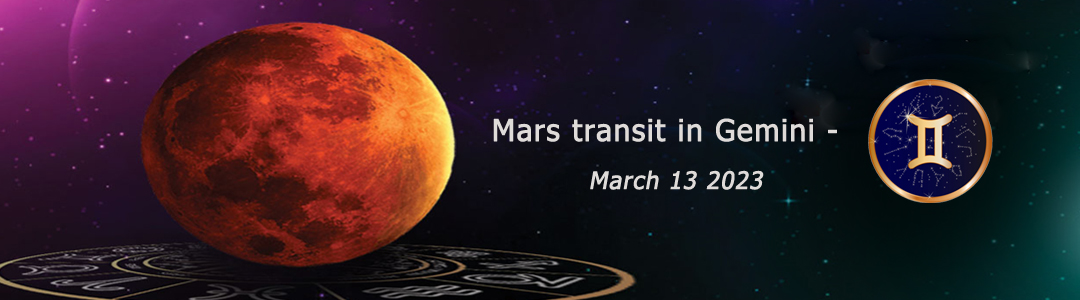 Mars transit in Gemini